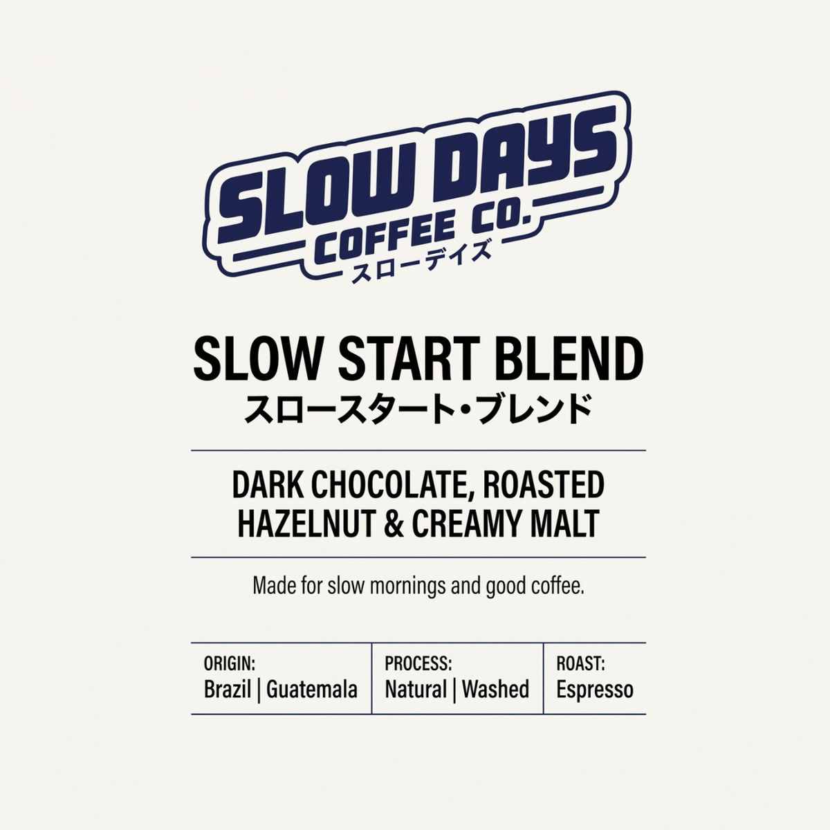 Slow Start Blend (500g)